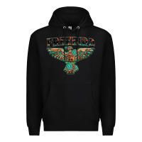 Black aztec free bird Premium Hoodie - NancyCooperArtShop