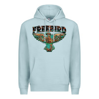 Blue Mist aztec free bird Premium Hoodie - NancyCooperArtShop