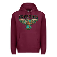 Burgundy aztec free bird Premium Hoodie - NancyCooperArtShop