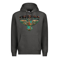 Charcoal Heather aztec free bird Premium Hoodie - NancyCooperArtShop