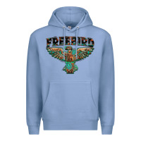 Colony Blue aztec free bird Premium Hoodie - NancyCooperArtShop