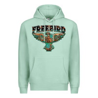 Seafoam aztec free bird Premium Hoodie - NancyCooperArtShop