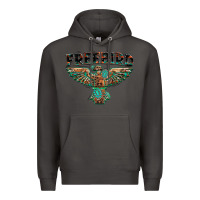 Smoke aztec free bird Premium Hoodie - NancyCooperArtShop