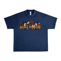 Navy melanin butterfly Urban Heavy Tee - Zillion Design Studio