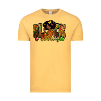 Vintage Mustard black is beautiful Vintage Tee - Zillion Design Studio