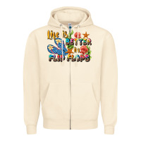 Sandshell life is better in flip flops summer Zipper Hoodie - JahusDesignShop