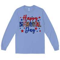 Colony Blue Happy memorial day Long Sleeve Tee - Neo Western