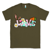 Army Green Love Easter bunny Easter Day Classic Tee - CowGirlArtShop