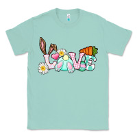Seafoam Love Easter bunny Easter Day Classic Tee - CowGirlArtShop