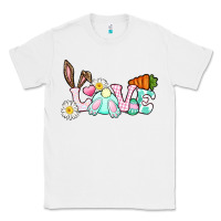 White Love Easter bunny Easter Day Classic Tee - CowGirlArtShop