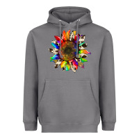 Storm tie dye sunflower with cowhide Heavyweight Hoodie - Artiststas