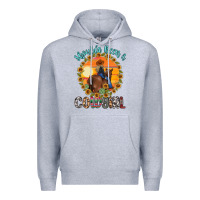 Heather Grey shoulda been a cowgirl Premium Hoodie - MaliasSmallBusiness