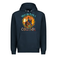 Navy shoulda been a cowgirl Premium Hoodie - MaliasSmallBusiness