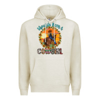 Oatmeal Heather shoulda been a cowgirl Premium Hoodie - MaliasSmallBusiness