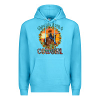 Ocean Blue shoulda been a cowgirl Premium Hoodie - MaliasSmallBusiness