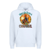 White shoulda been a cowgirl Premium Hoodie - MaliasSmallBusiness