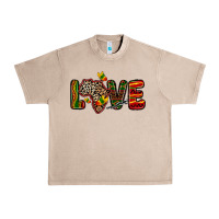 French Oak love africa map Urban Heavy Tee - Zillion Design Studio