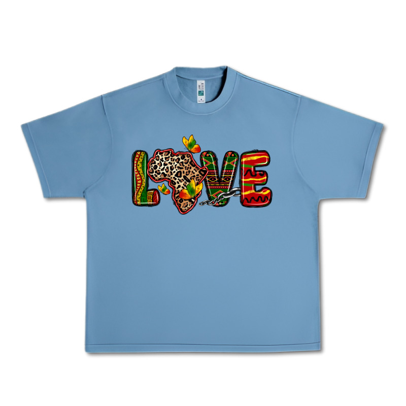 Love Africa Map Urban Heavy Tee by Zillion Design Studio | Teevron
