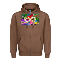 Chestnut infinity symbol autism Zipper Hoodie - JahusDesignShop