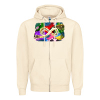 Sandshell infinity symbol autism Zipper Hoodie - JahusDesignShop