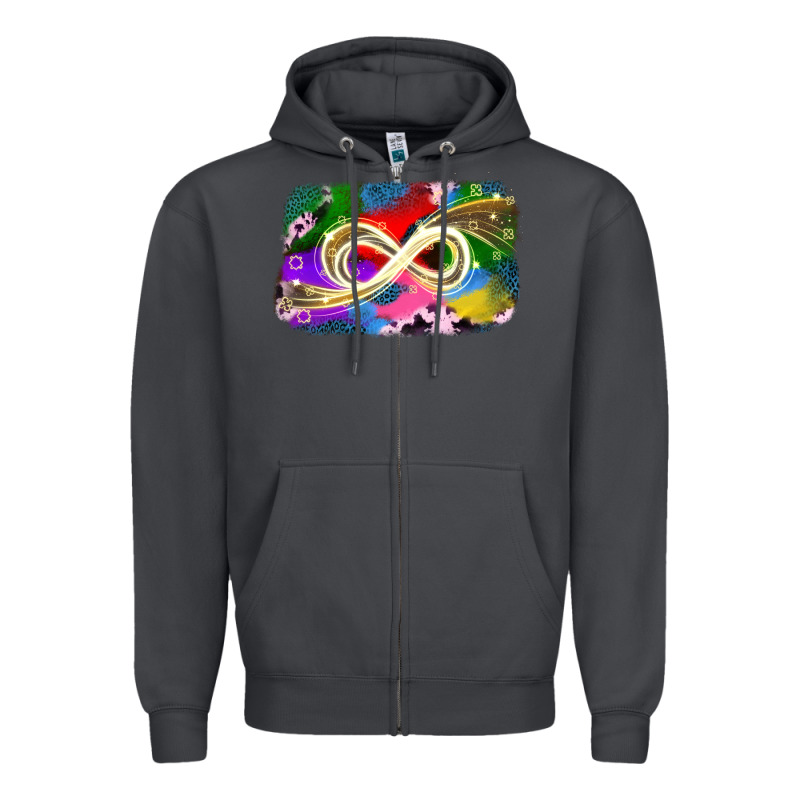 Infinity Symbol Autism Zipper Hoodie by JahusDesignShop | Teevron