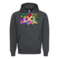Smoke infinity symbol autism Zipper Hoodie - JahusDesignShop