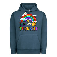 Pigment Midnight Navy bee yourself Urban Hoodie - LillyAllenDesigns