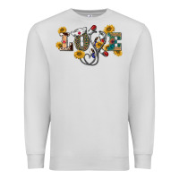 Dove Grey western love nurse Premium Sweatshirt - BarkalooDesign