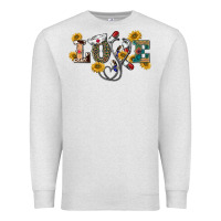 Oatmeal Heather western love nurse Premium Sweatshirt - BarkalooDesign