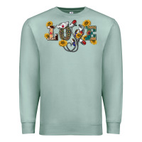 Seafoam western love nurse Premium Sweatshirt - BarkalooDesign