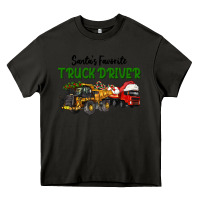 Asphalt Santa's Favorite Truck Driver Heavy Core Tee - LillyAllenDesigns