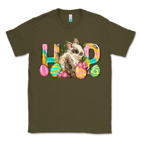 Army Green Hop Rabbit Easter Classic Tee - Neo Western