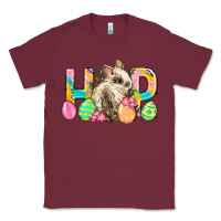 Burgundy Hop Rabbit Easter Classic Tee - Neo Western