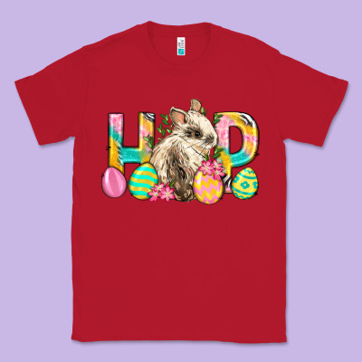 Hop Rabbit Easter Classic Tee Designed By Neo Western