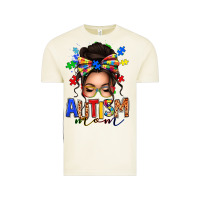 Vintage Arctic autism mom afro messy bun (1) Vintage Tee - texasbilliewilder