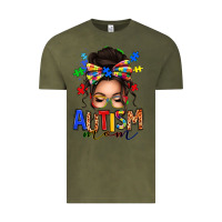 Vintage Olive autism mom afro messy bun (1) Vintage Tee - texasbilliewilder