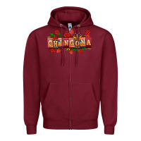 Burgundy chingona Zipper Hoodie - AdoDesignShop