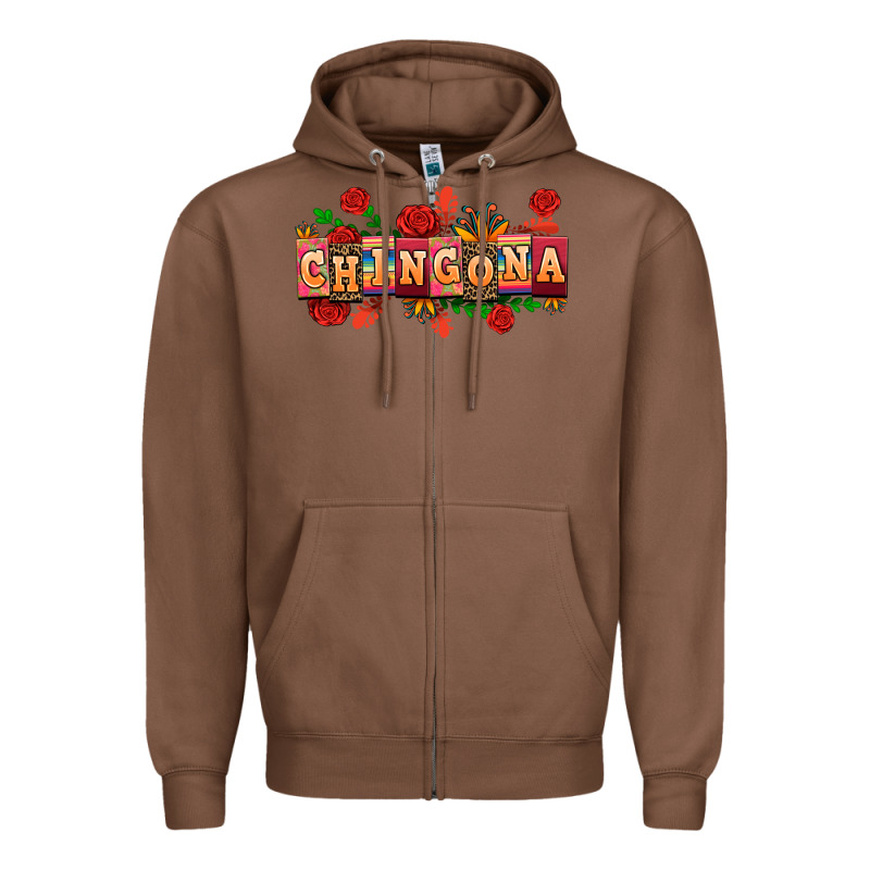 Chingona Zipper Hoodie by AdoDesignShop | Teevron