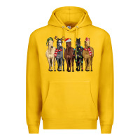 Lemon horses with christmas Premium Hoodie - MaliasSmallBusiness