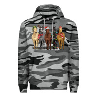 Slate Camo horses with christmas Premium Hoodie - MaliasSmallBusiness
