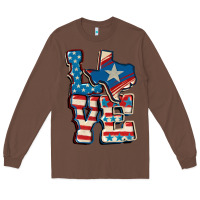 Chestnut Love Texas  4th of july Long Sleeve Tee - CowGirlArtShop