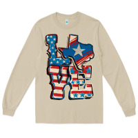 Mushroom Love Texas  4th of july Long Sleeve Tee - CowGirlArtShop