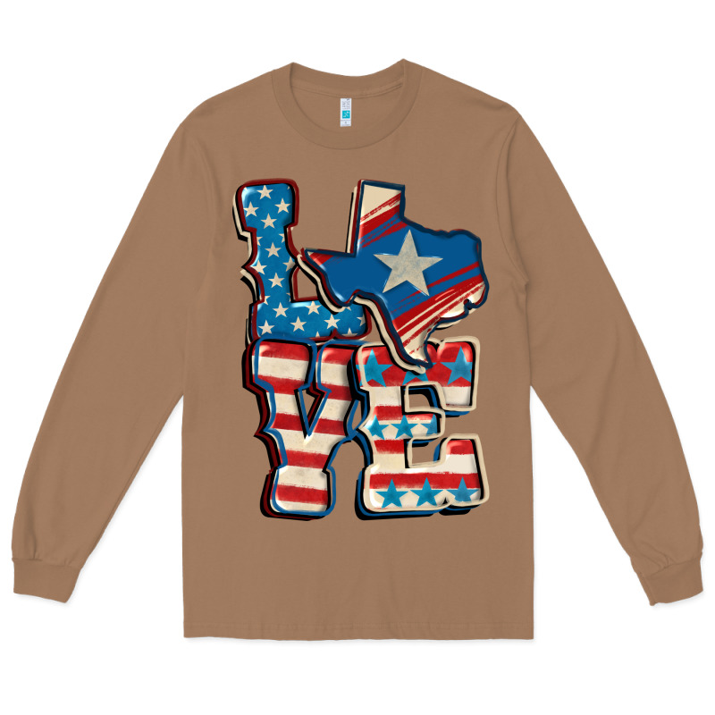 Love Texas  4th Of July Long Sleeve Tee by CowGirlArtShop | Teevron