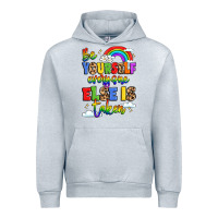 Heather Grey be yourself everyone else in taken Urban Hoodie - LillyAllenDesigns