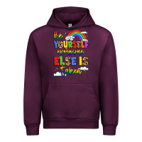 Mauve Wine be yourself everyone else in taken Urban Hoodie - LillyAllenDesigns