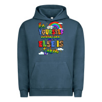 Pigment Midnight Navy be yourself everyone else in taken Urban Hoodie - LillyAllenDesigns