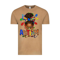Vintage Camel autism mom afro messy bun Vintage Tee - texasbilliewilder