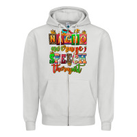 Dove Grey nacho average speech therapist Zipper Hoodie - AdoDesignShop