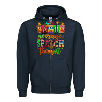 Navy nacho average speech therapist Zipper Hoodie - AdoDesignShop