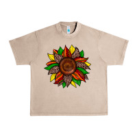 French Oak juneteenth leopard sunflower Urban Heavy Tee - Zillion Design Studio